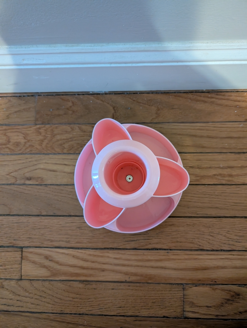 Storage Pink Flower-Shaped Snack Serving Tray